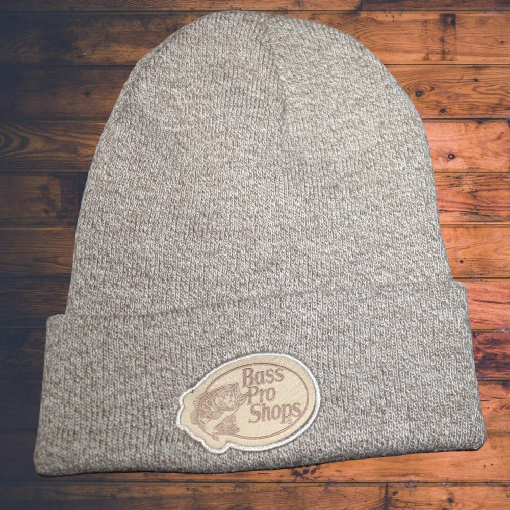 BASS PRO SHOP TAN WINTER KNIT HAT NEW W OUT TAGS -ONE SIZE